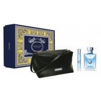 VERSACE POUR HOMME 100ML GIFT SET 3PC EDT SPRAY FOR MEN BY VERSACE